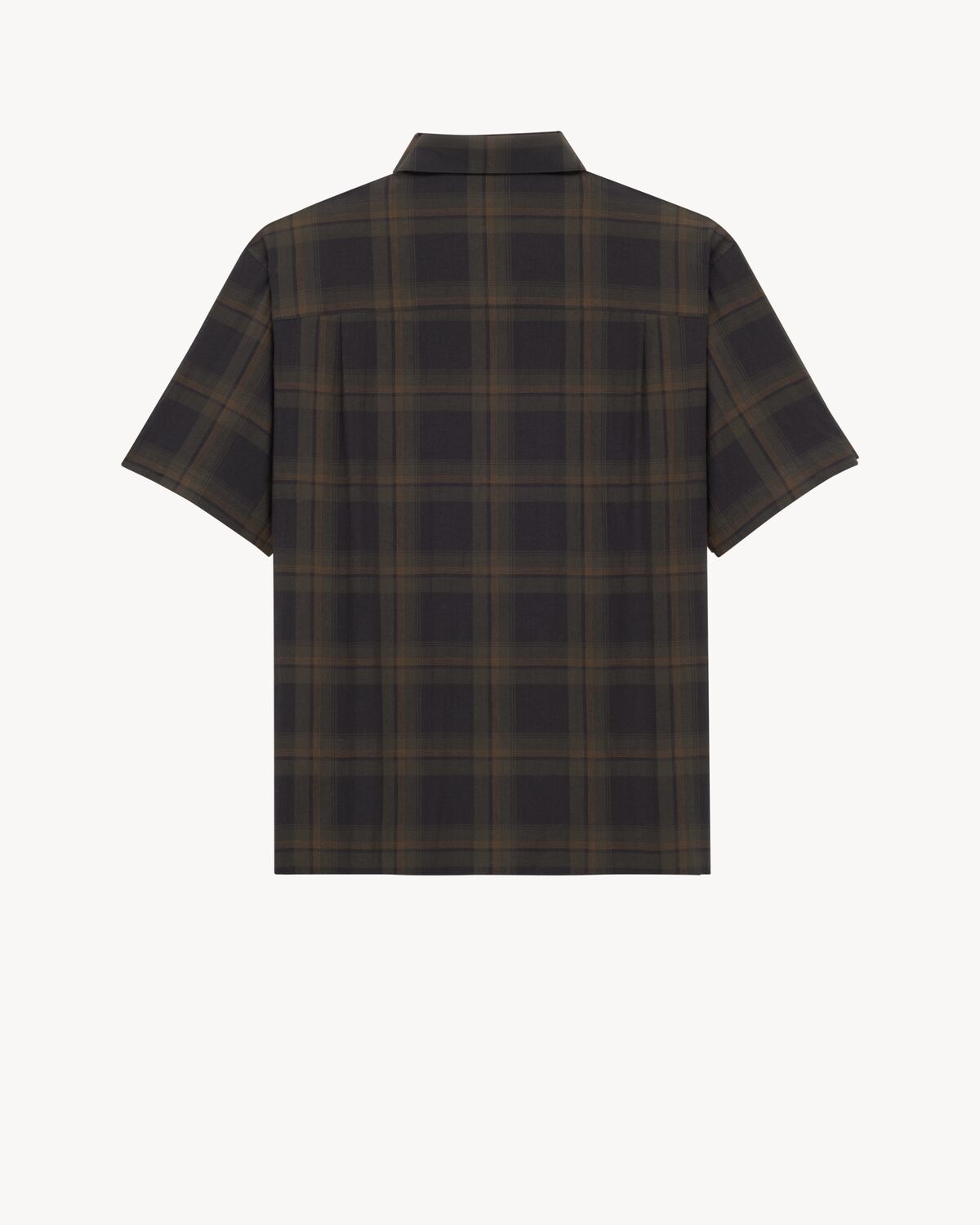 camicia tartan in voile di cotone