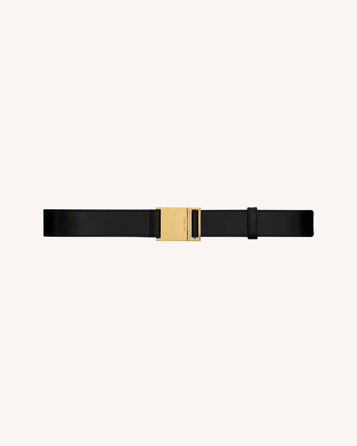 Magnetic belt in shiny leather | Saint Laurent | YSL.com