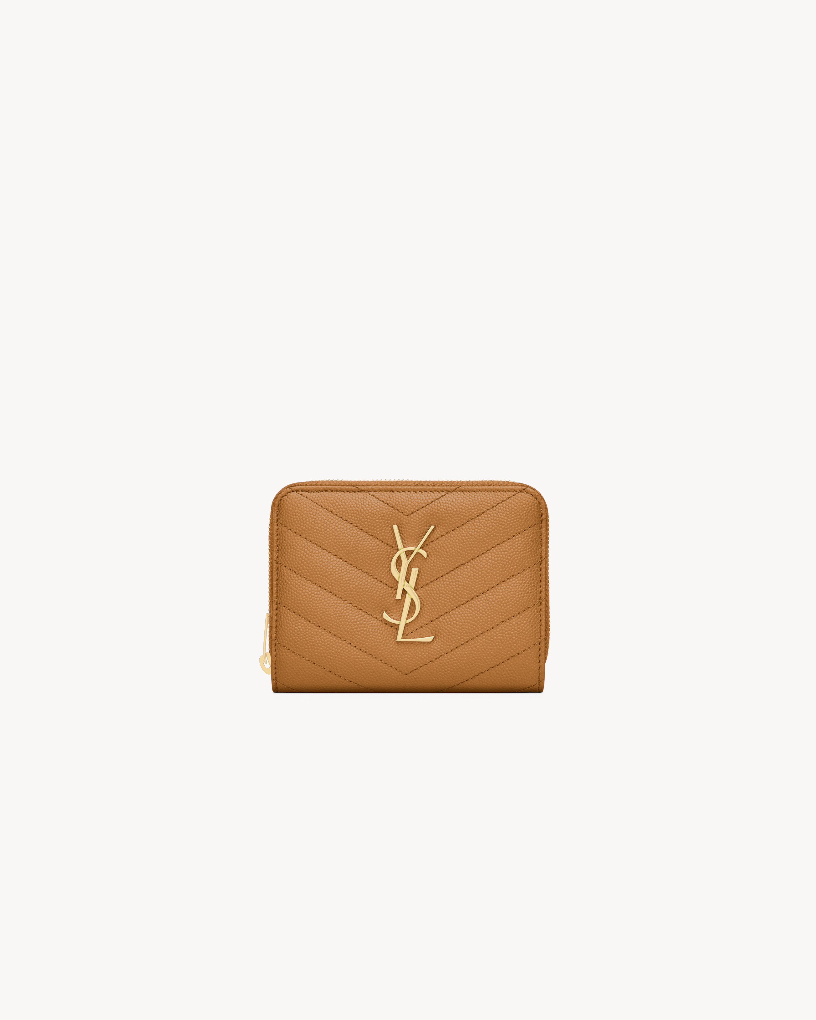 YVES SAINT LAURENT Chevron Long Wallet