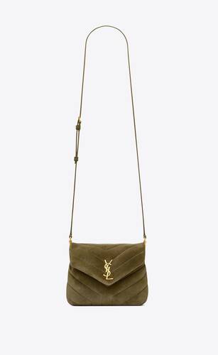 Saint Laurent Le Monogramme N/s Toy Shopping Bag In Studded Suede