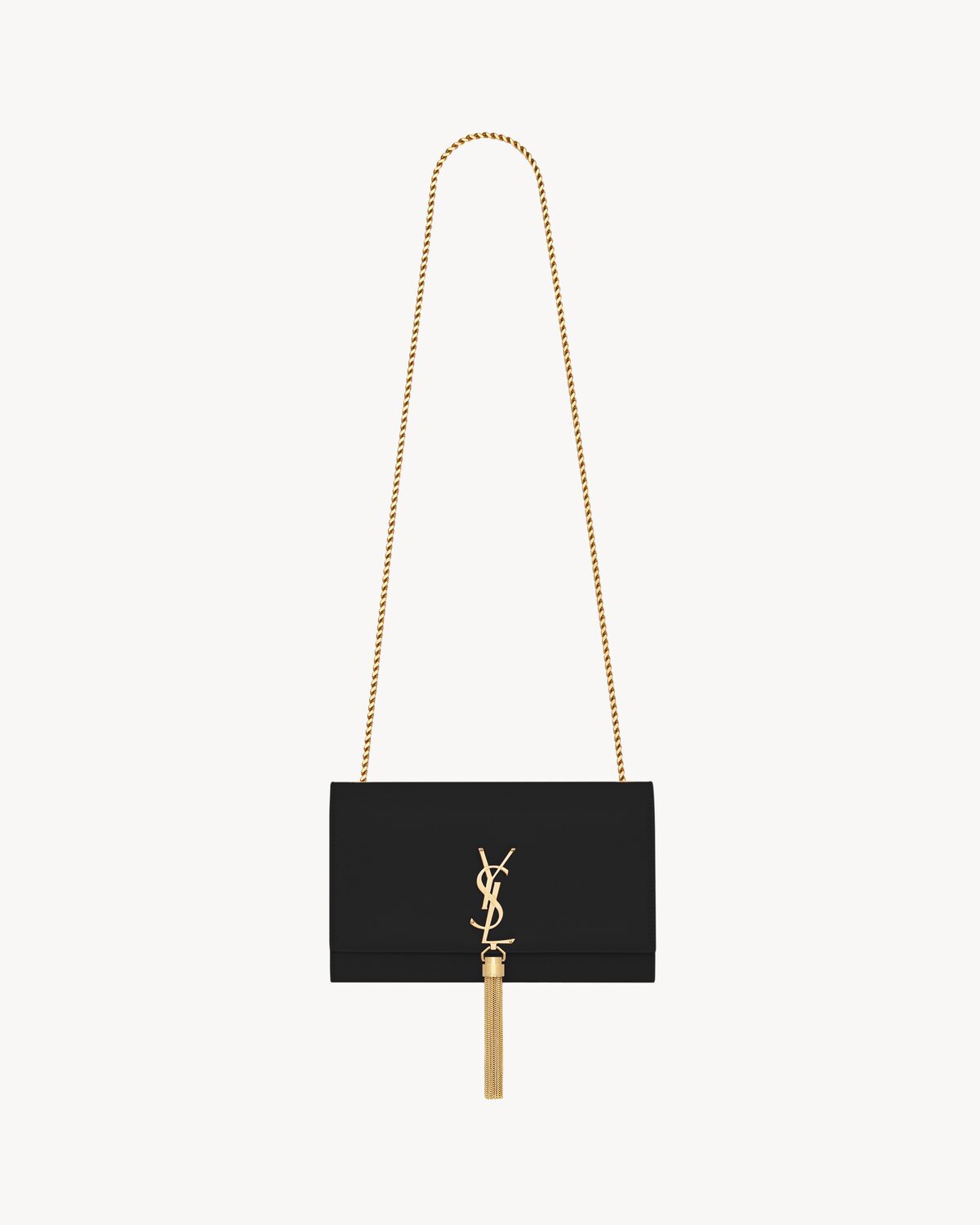 kate tassel medium en cuir grain de poudre