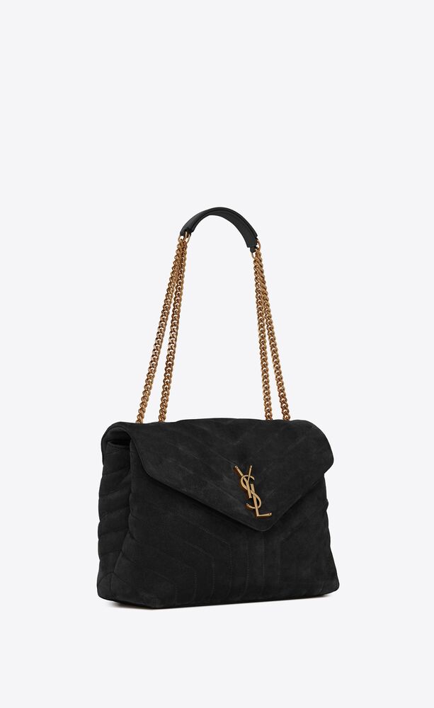 LOULOU MEDIUM chain BAG IN "Y"-QUILTED SUEDE | Saint Laurent | YSL.com