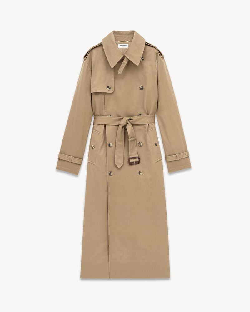 trench coat in cotton serge