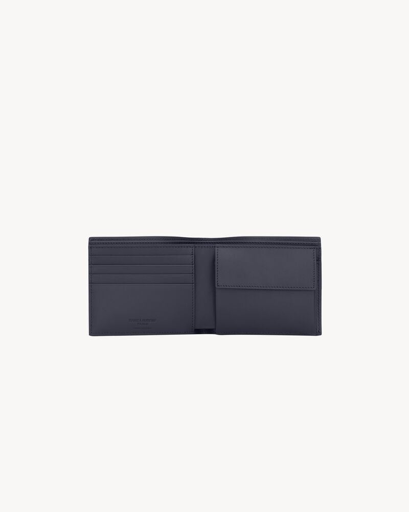 SAINT LAURENT PARIS East/West wallet with coin purse in smooth leather
