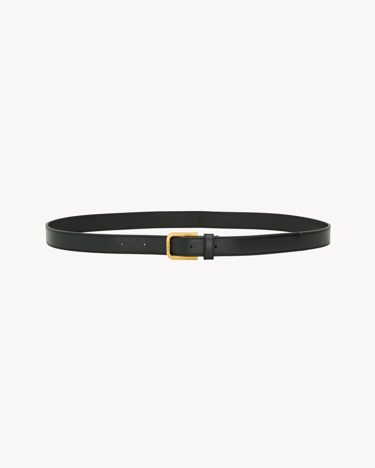 minimal belt in smooth leather