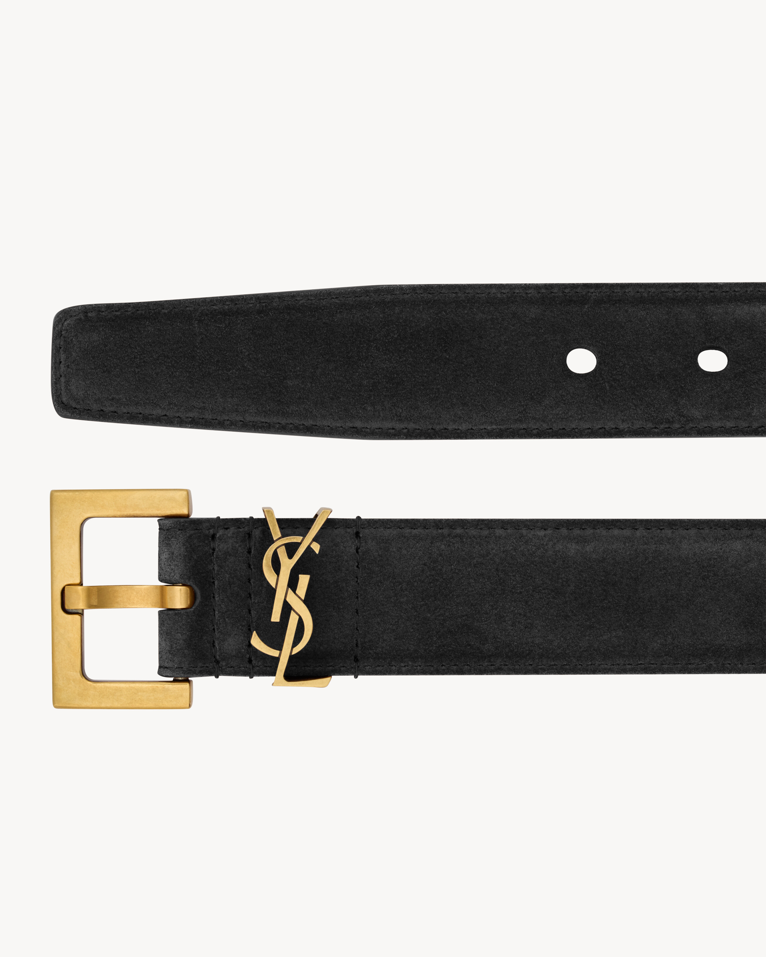 Cassandre BELT WITH SQUARE BUCKLE IN SUEDE