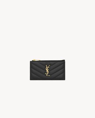 極美品 SAINT LAURENT サンローラン レザー マネークリップ付き