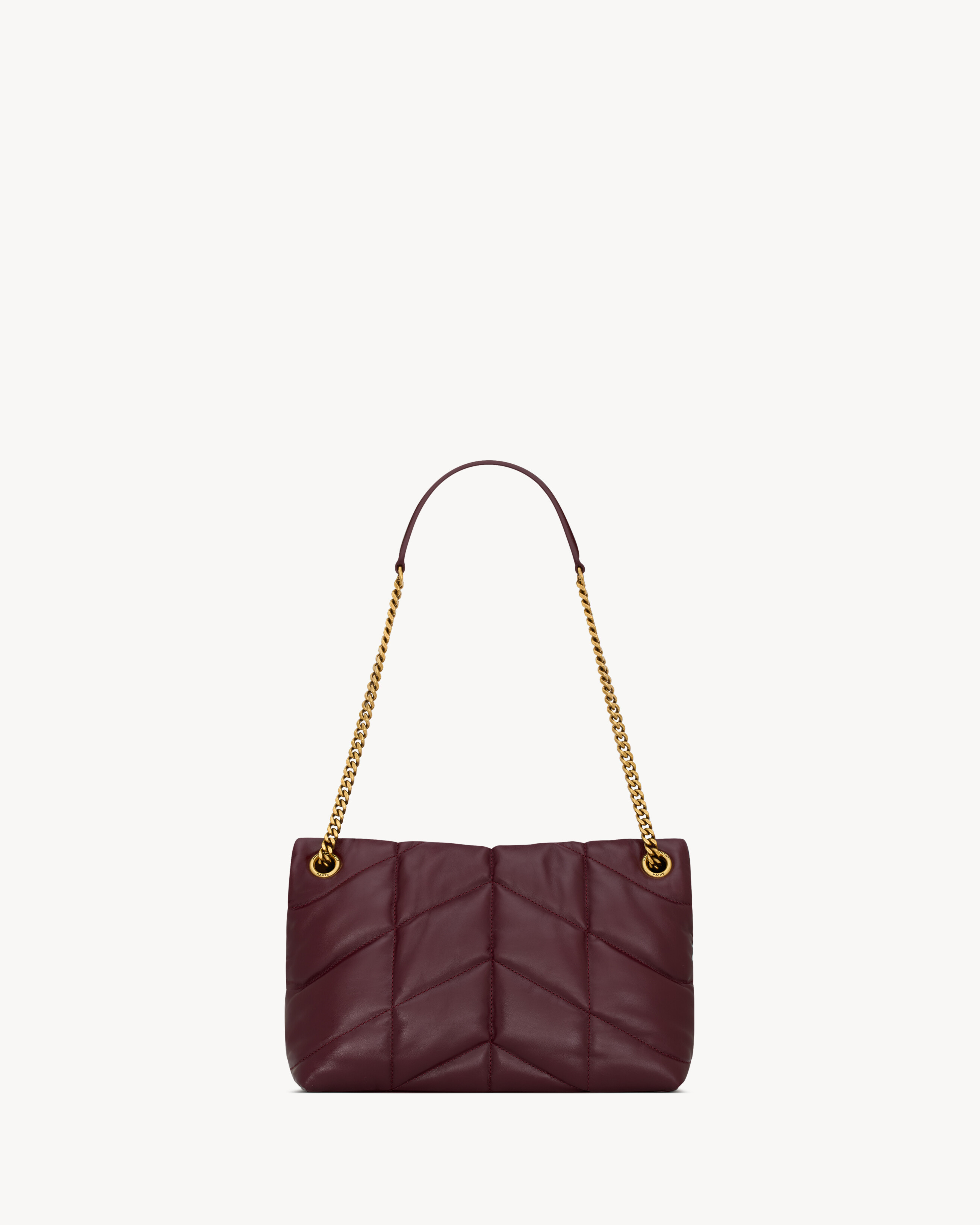 PUFFER small in shiny leather