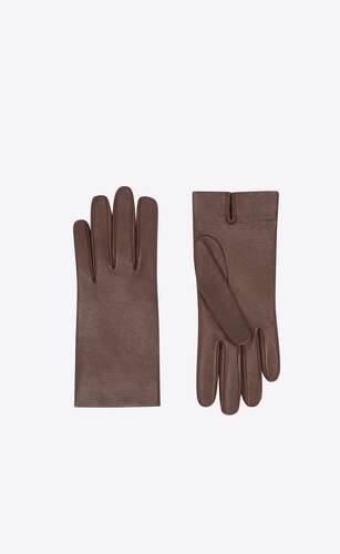 short gloves in lambskin