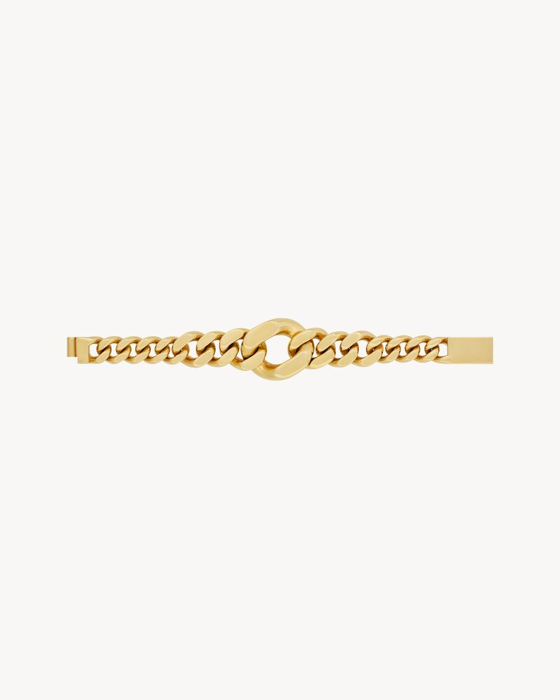 graduated chain bracelet in metal