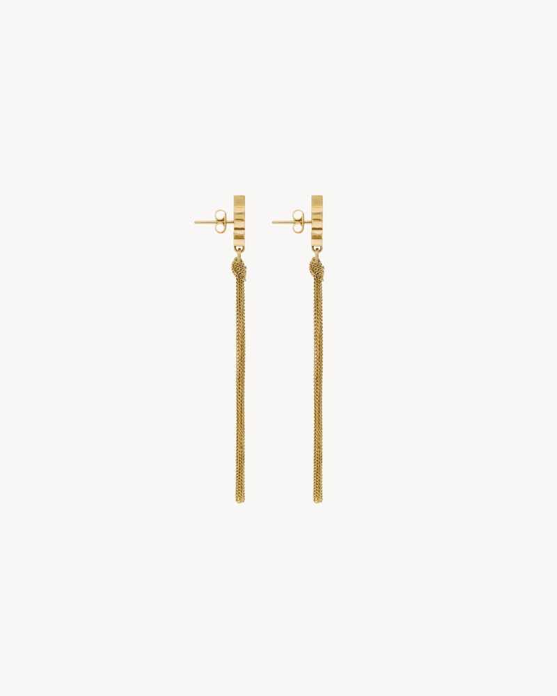 CASSANDRE tassel earrings in metal