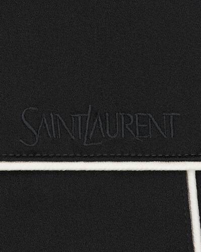 Teddy Crepe Satin Blouson Jacket in Beige - Saint Laurent