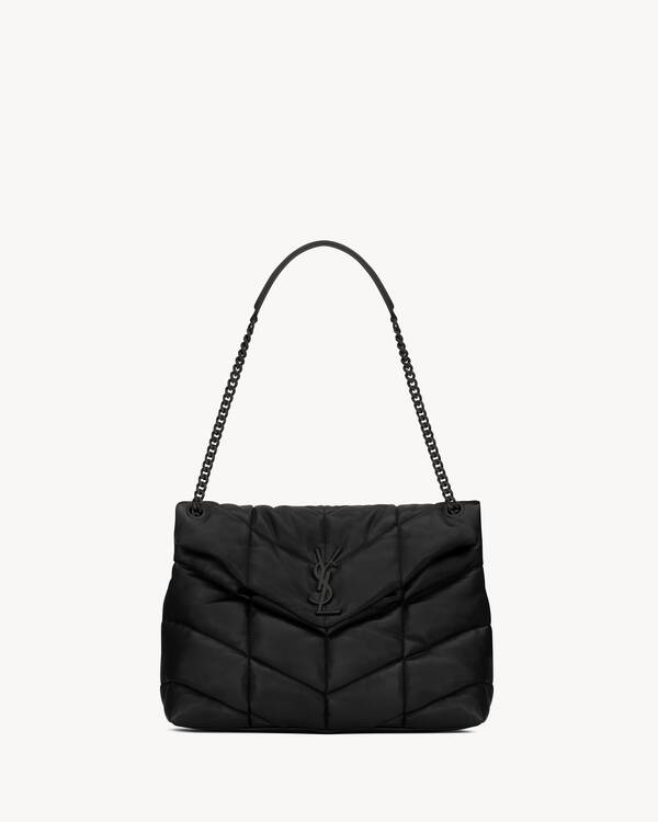 나파 퀼팅 가죽 소재 PUFFER 미디엄