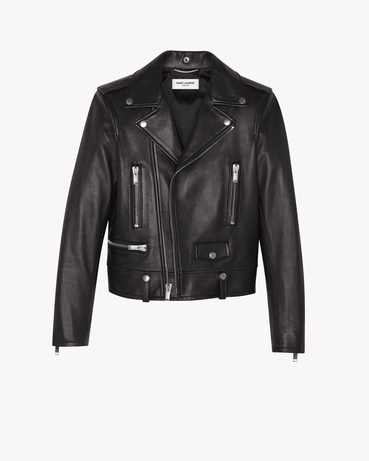 Saint Laurent Classic Motorcycle Jacket in Lambskin