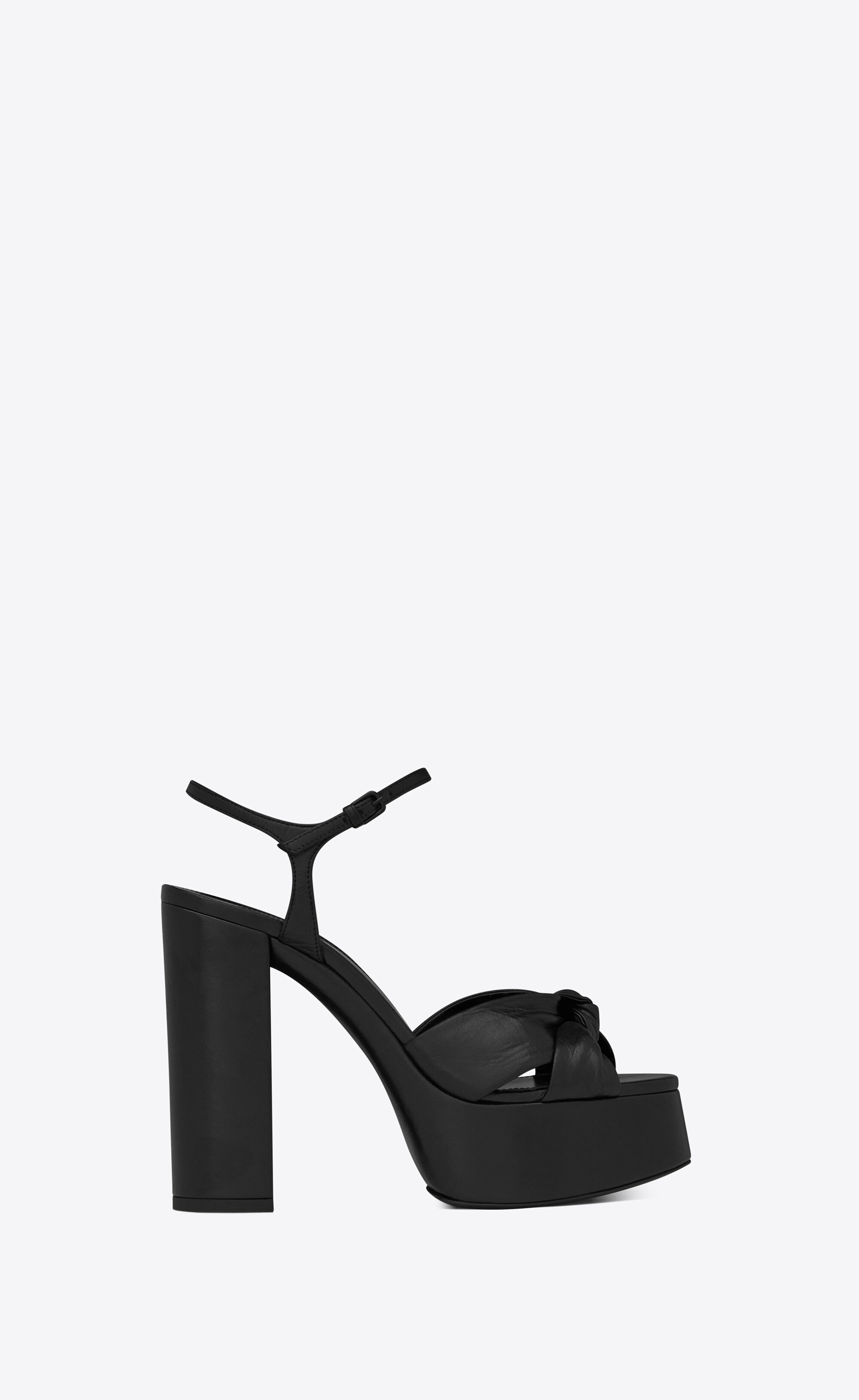 inference Moment time table BIANCA Platform sandals in smooth leather | Saint Laurent | YSL.com