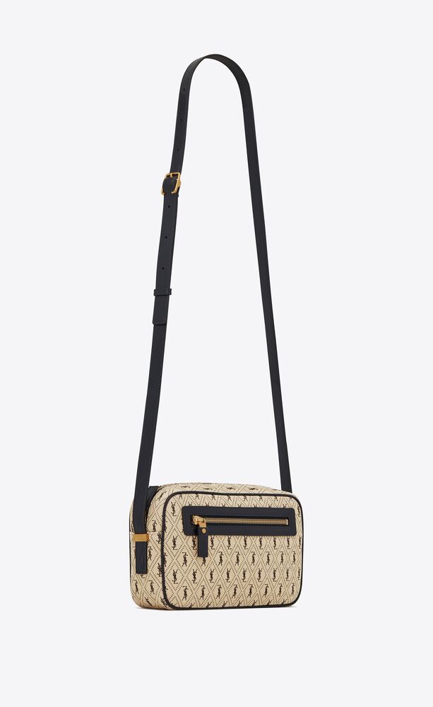 saint laurent monogram canvas camera bag