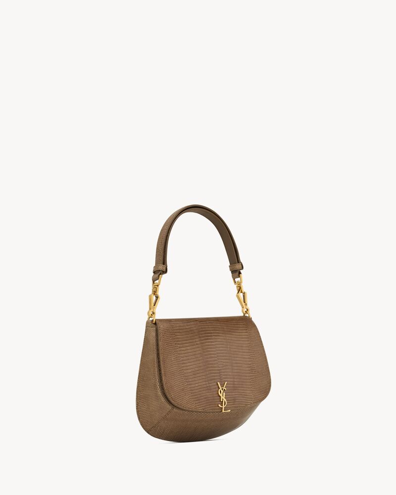 bolsa com alça de mão superior voltaire em couro de lagarto