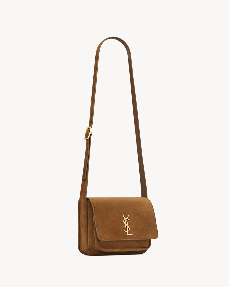 NIKI satchel in suede in Brown | Saint Laurent | YSL EN-HR