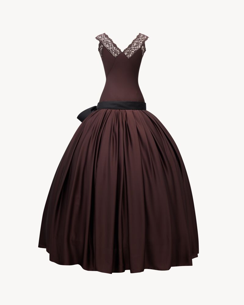 bell dress in silk charmeuse