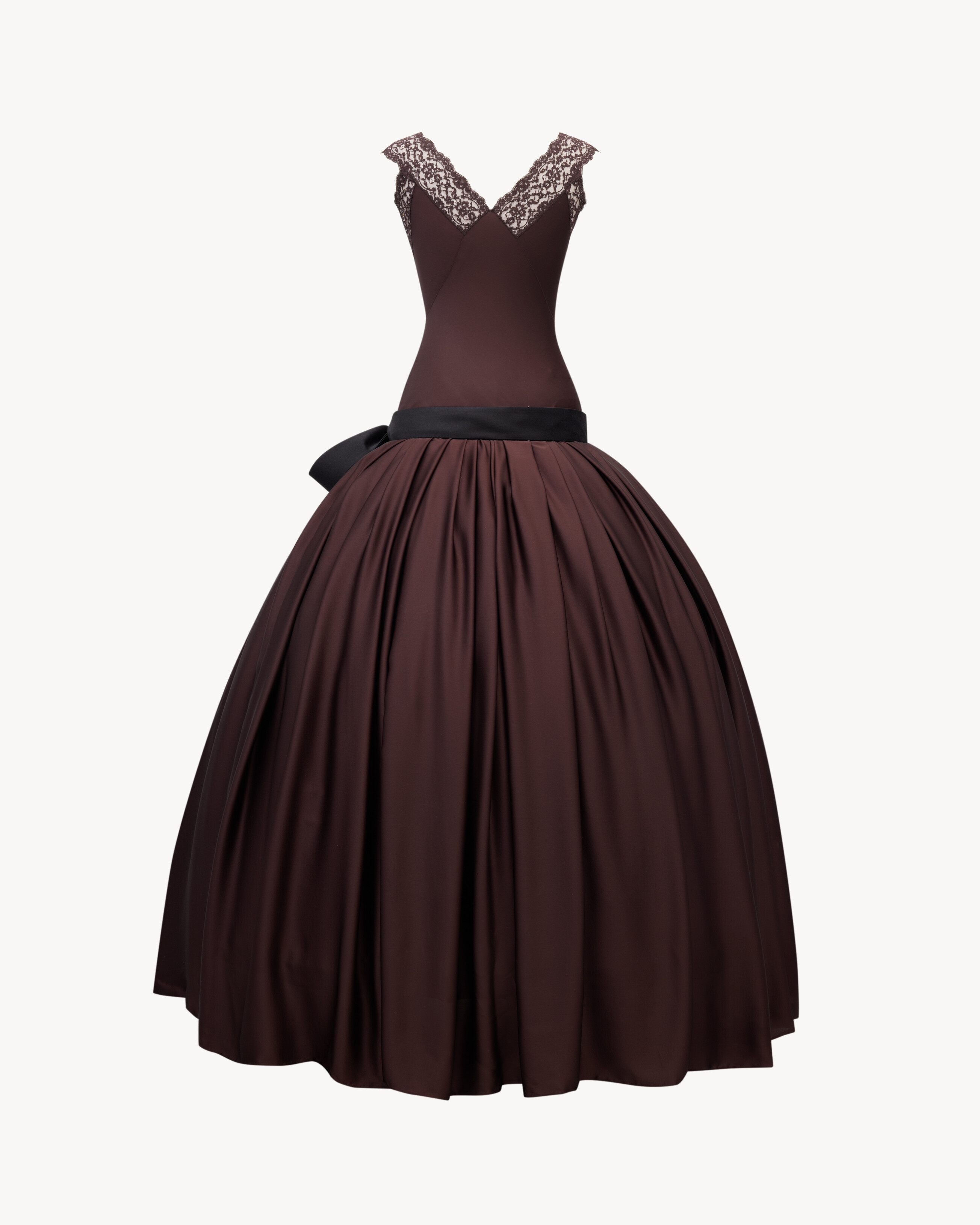 bell dress in silk charmeuse