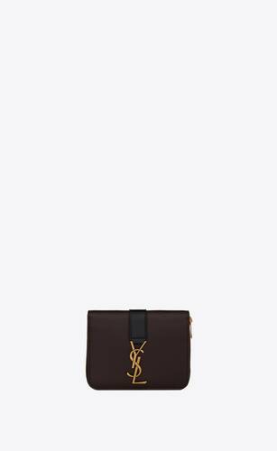 ysl compact zip around wallet