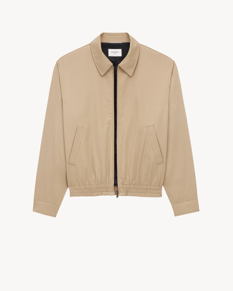 short jacket in cotton serge