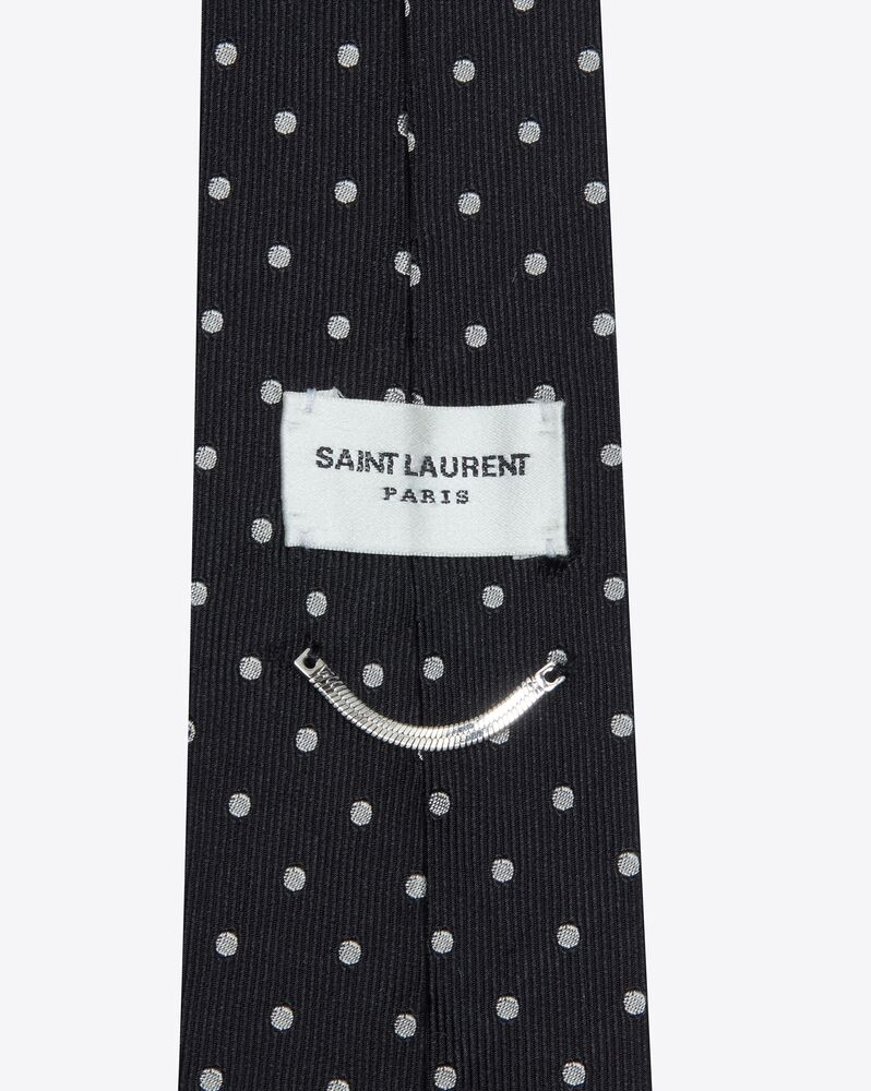 dotted tie in silk jacquard