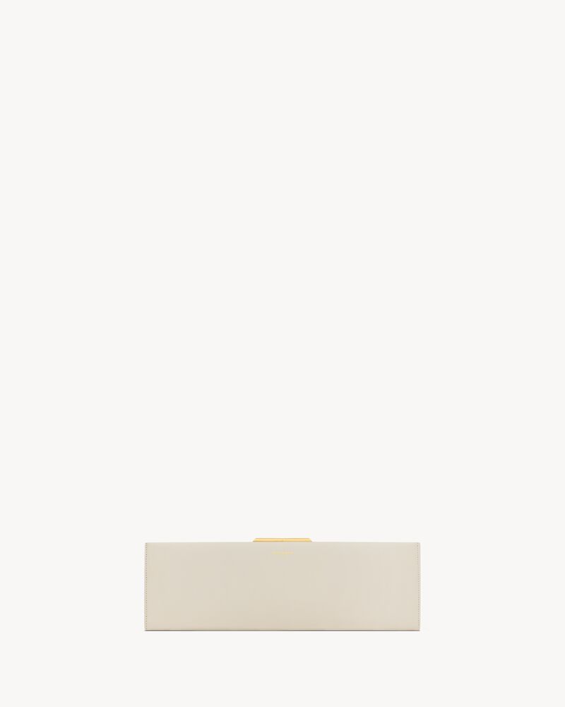 MIDNIGHT large clutch in smooth leather
