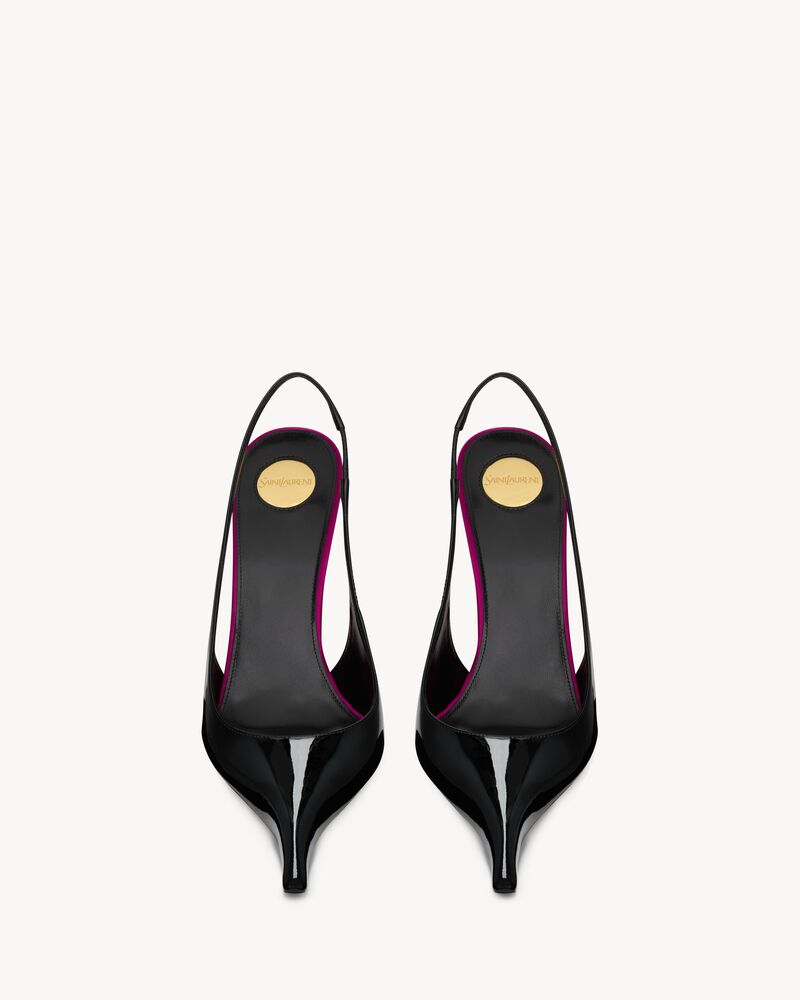 AMALIA slingback pumps in patent leather