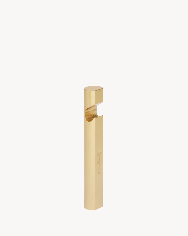 SAINT LAURENT BOTTLE OPENER IN BRASS