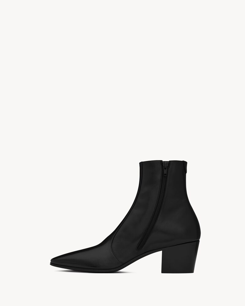 Vassili zipped boots in smooth leather