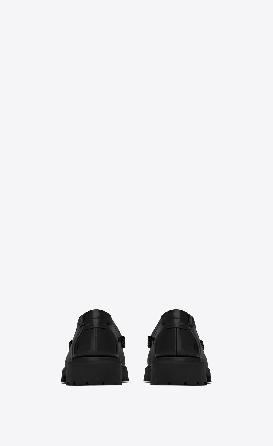 Le Loafer chunky penny slippers in glazed leather | Saint Laurent | YSL AU