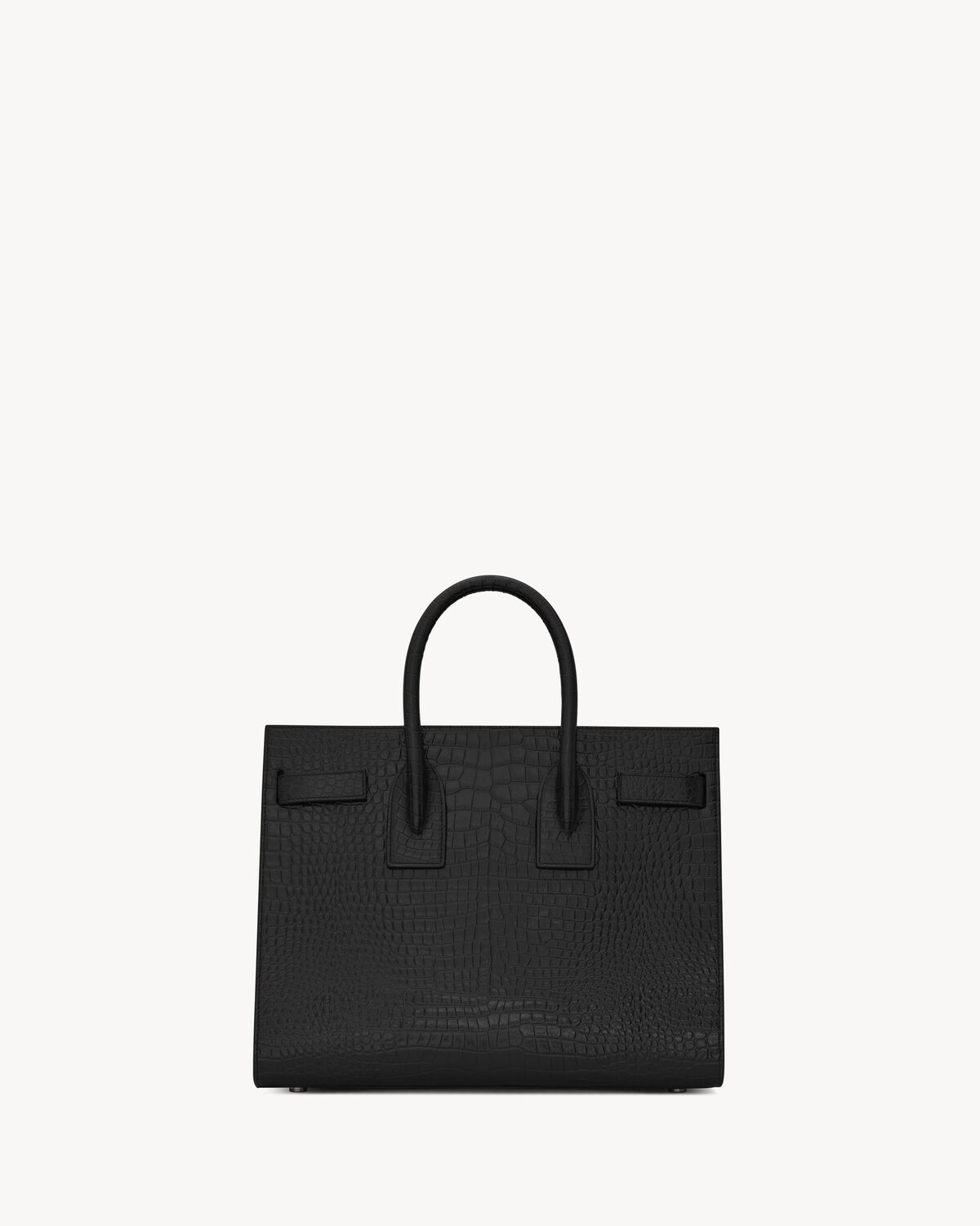 sac de jour in embossed crocodile leather - small