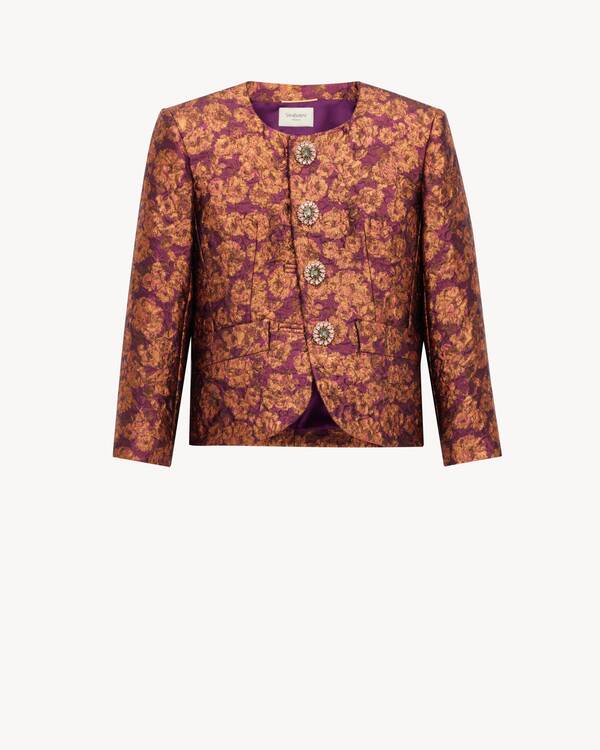 jacket in lurex brocade