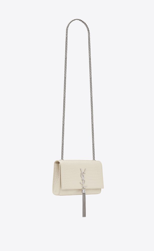 ysl kate small crocodile