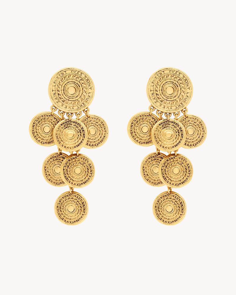 YVES SAINT LAURENT boucles d’oreilles en métal