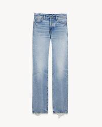 Low-Rise Jeans in Sicily Blue Denim