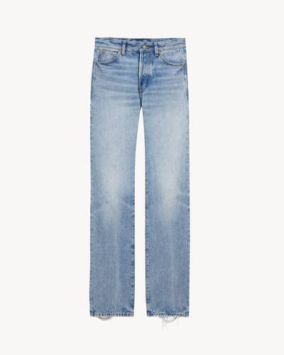 デニム・ジーパン SAINT LAURENT Woman Jeans Blue 807142 Y23HA 4020 90's slim jeans in 50's blue denim | Saint Laurent | YSL PT