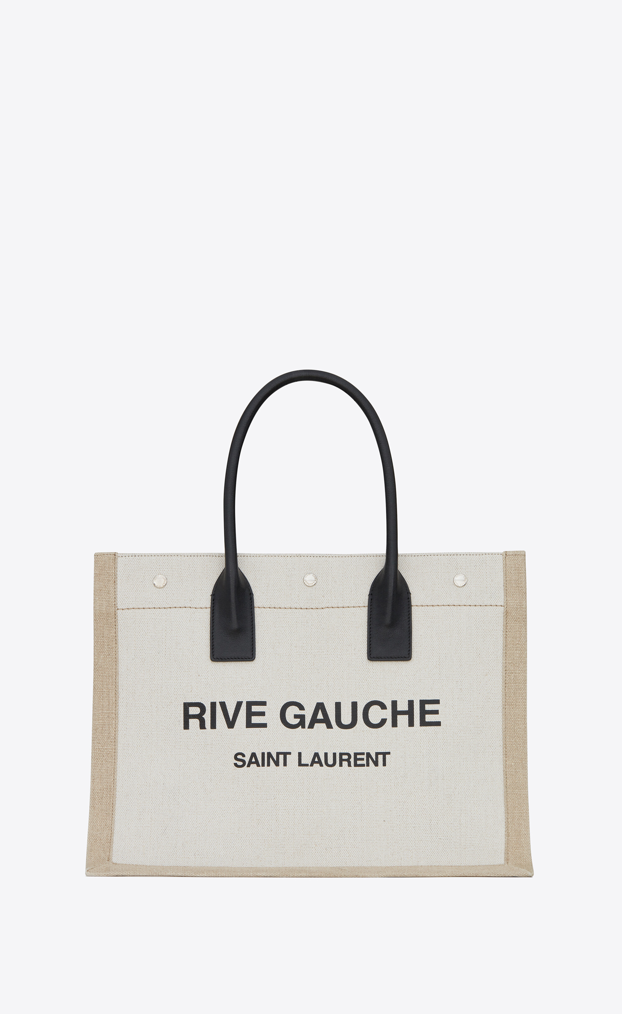 リヴゴーシュ トートバッグ（リネン＆レザー） | Saint Laurent