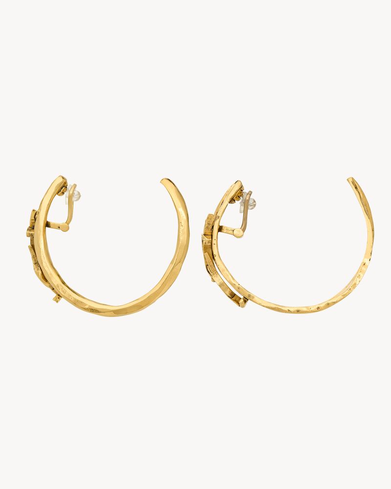large CASSANDRE earrings in metal