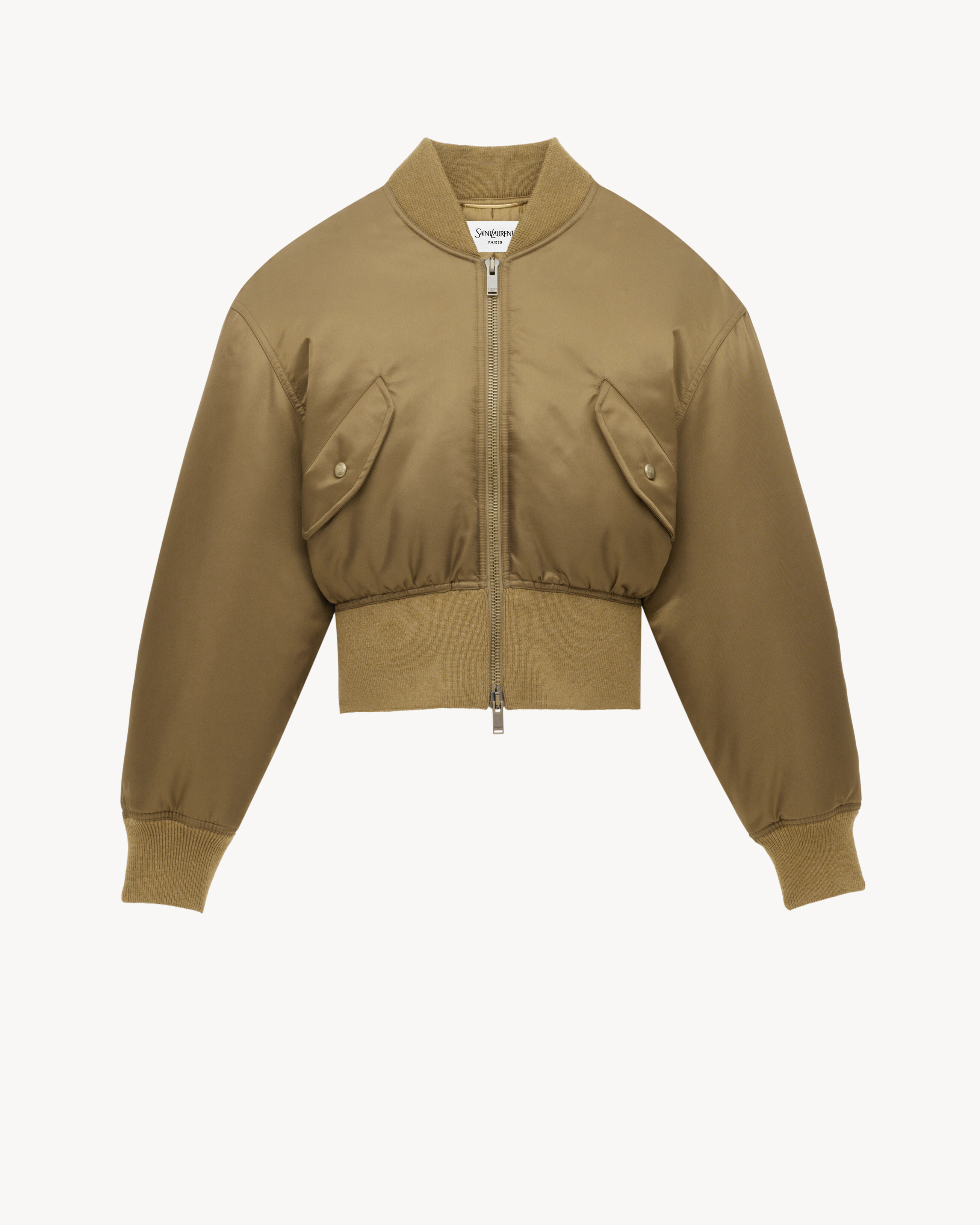 bomber jacket in shiny nylon