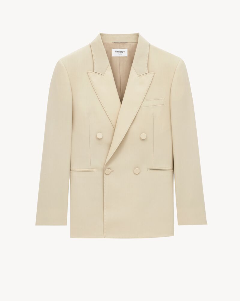 Yves tuxedo jacket in light wool