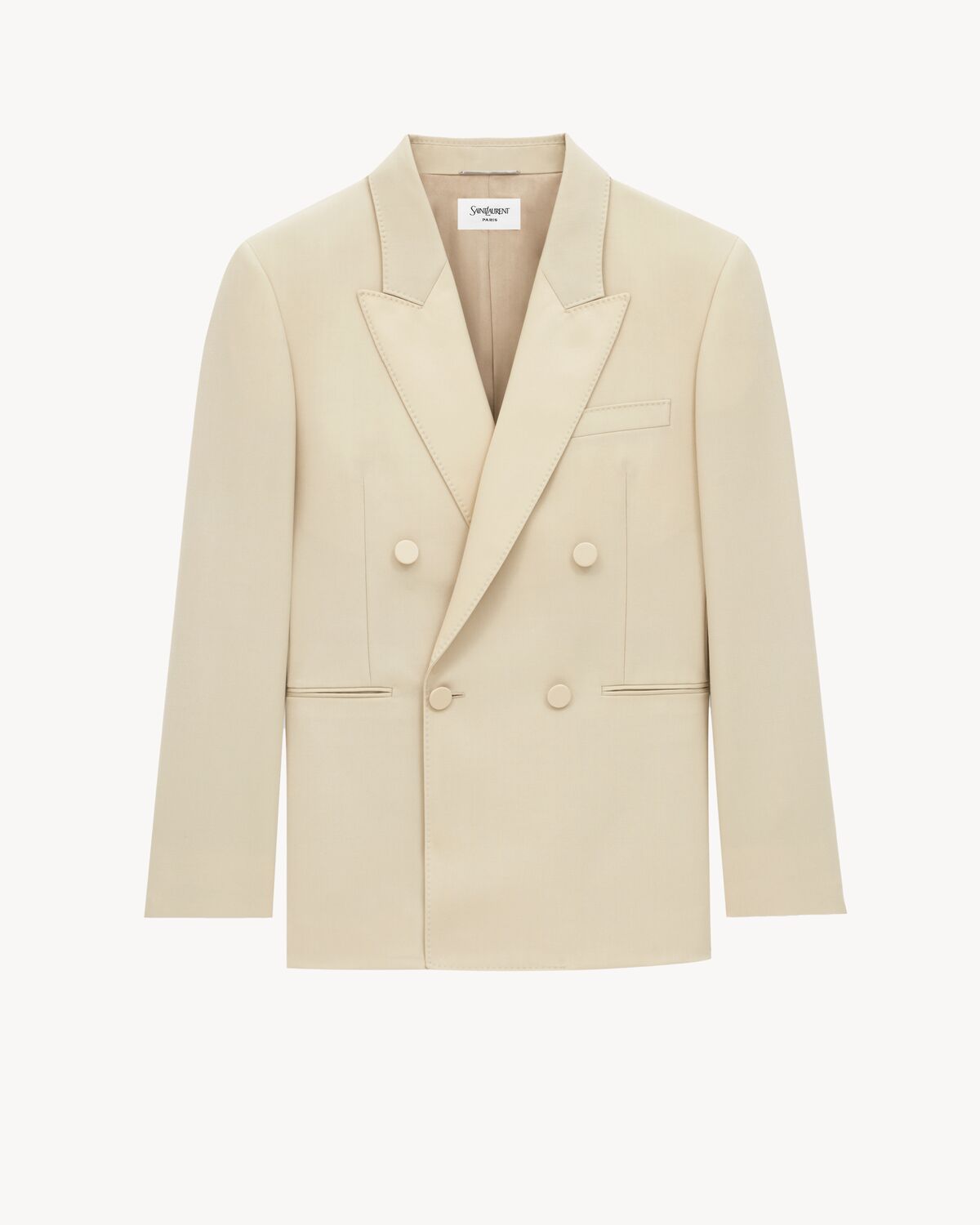 yves tuxedo jacket in light wool