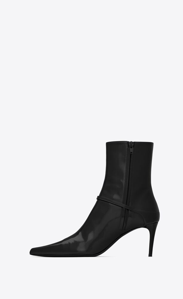 VENDOME booties in glazed leather | Saint Laurent | YSL.com