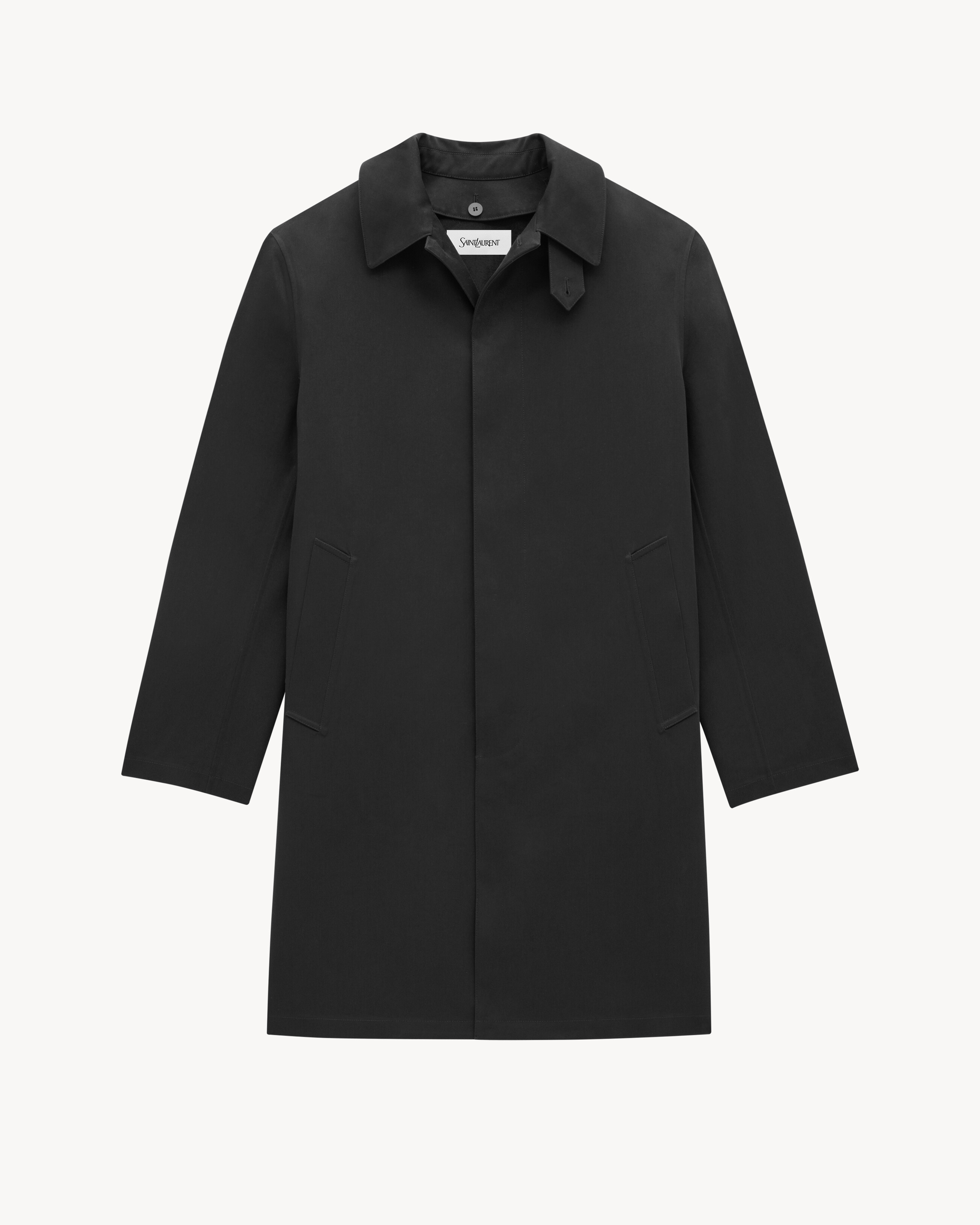 Coat in water-repellant canvas