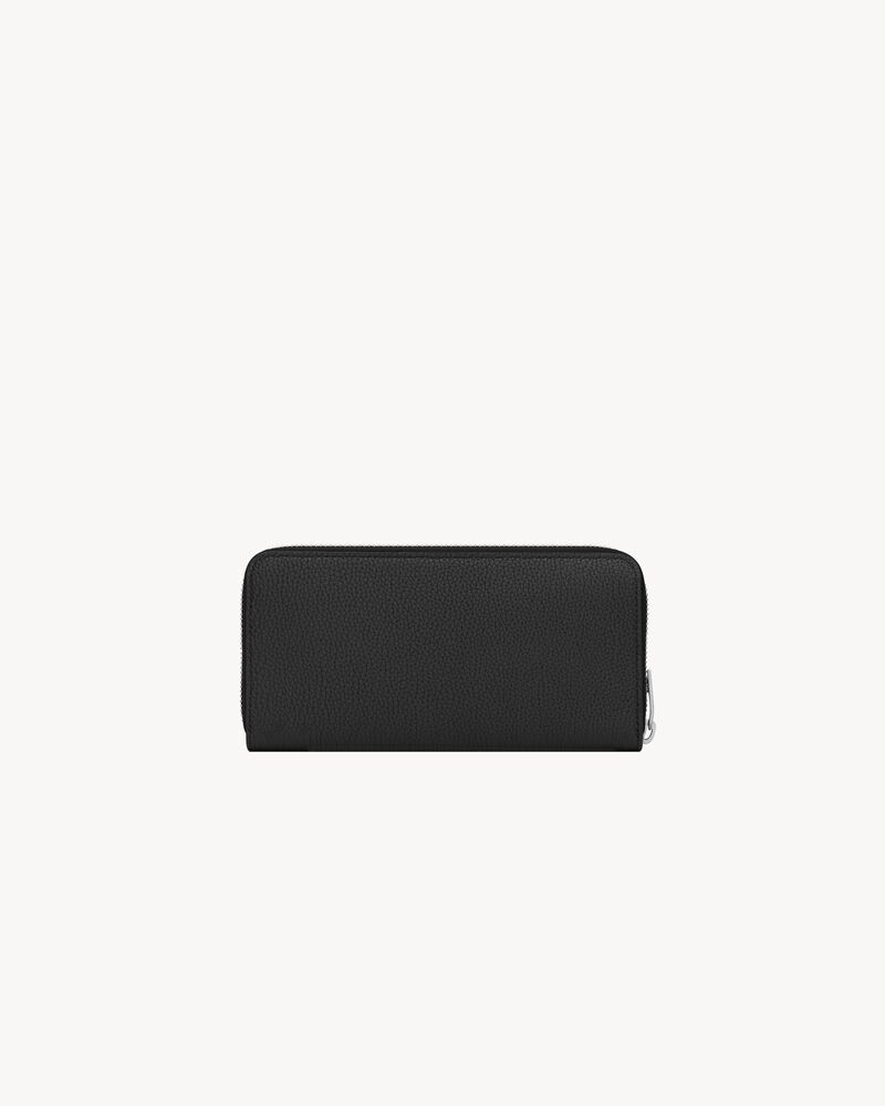 그레인 가죽 소재의 CASSANDRE 쉐도우 SAINT LAURENT 지퍼 어라운드 지갑
