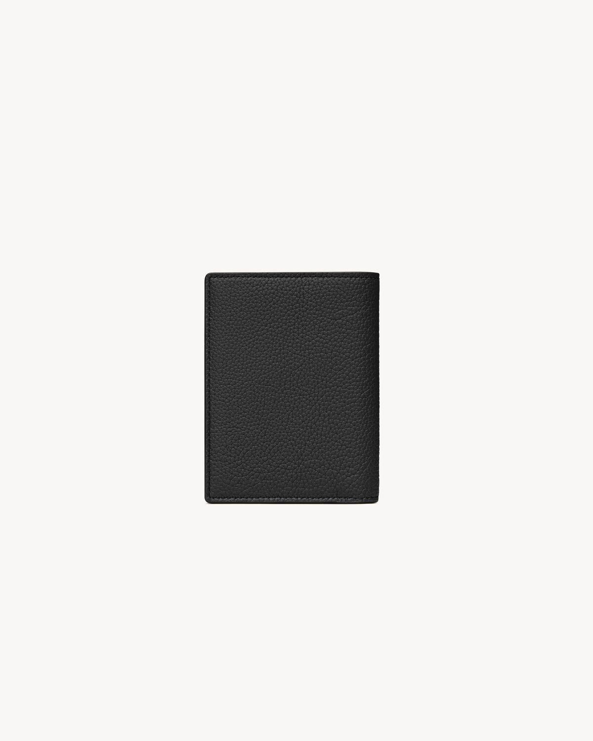 CASSANDRE SHADOW SAINT LAURENT credit card wallet in grained leather