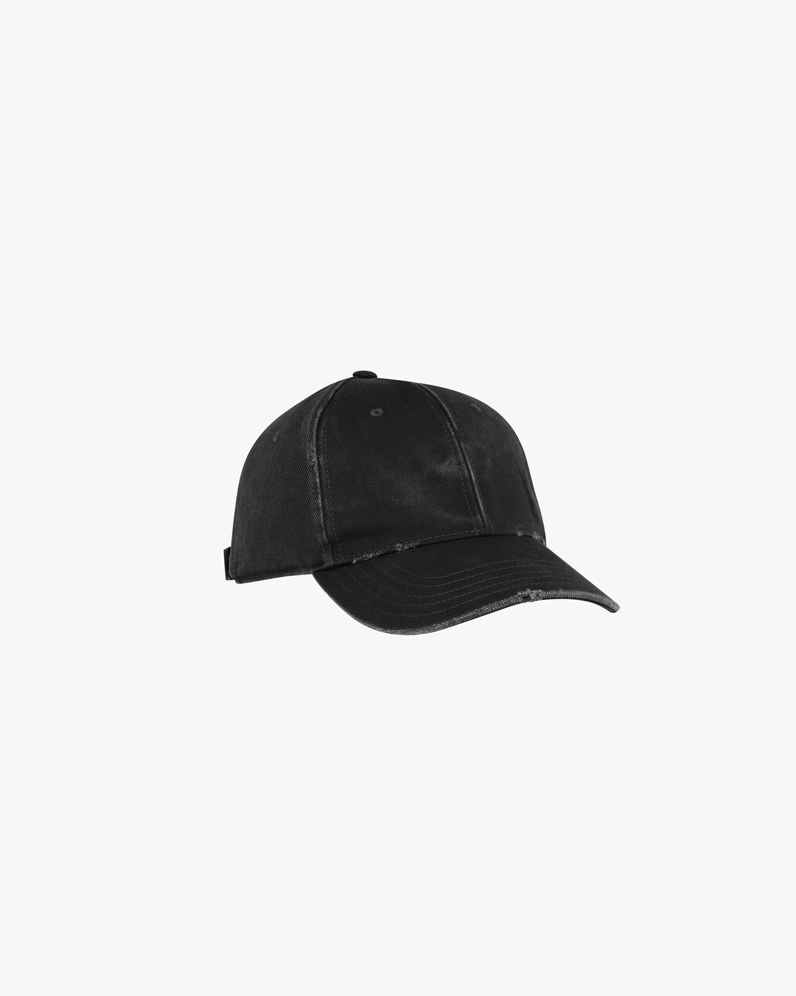 CASSANDRE cap in washed denim