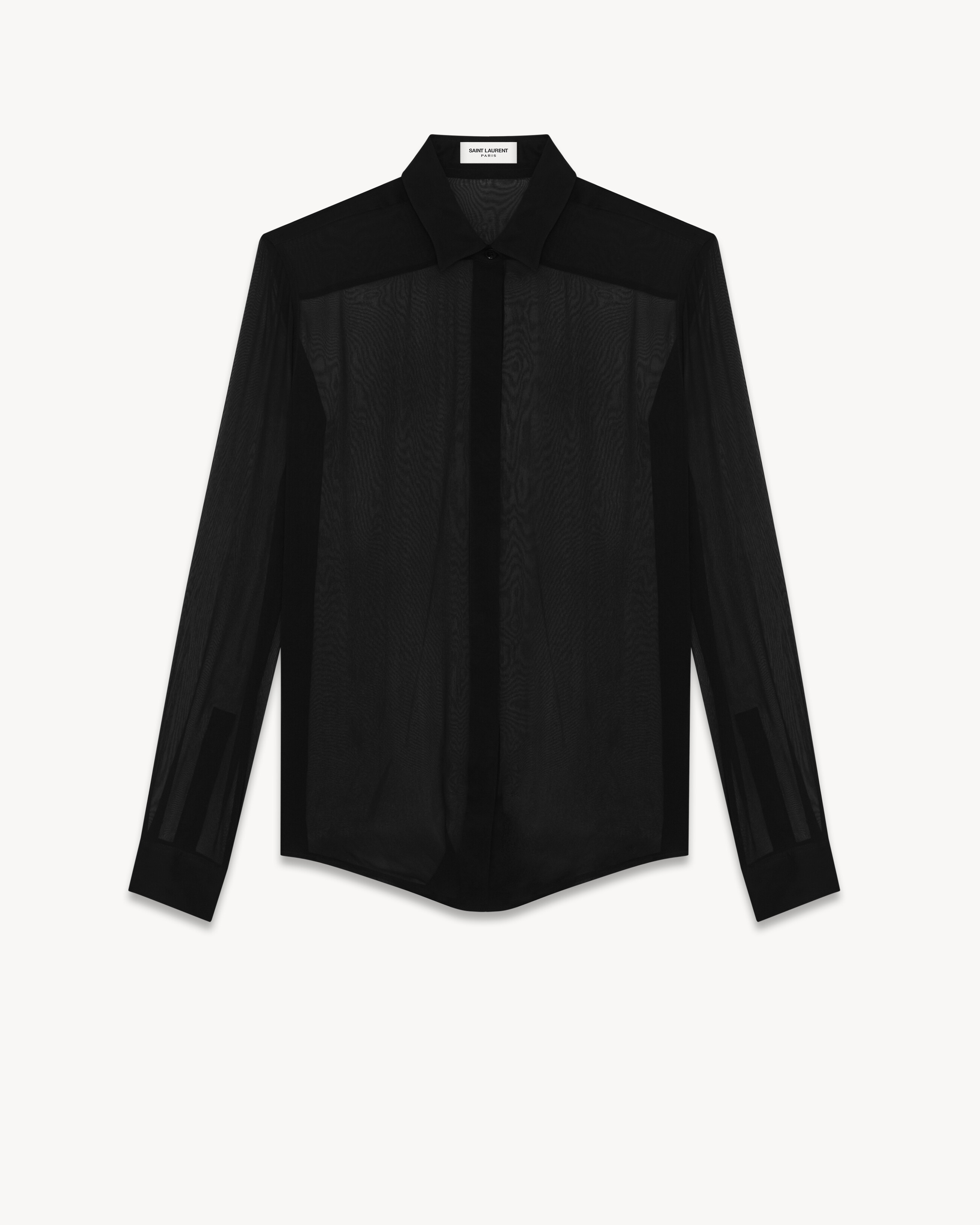Camisa de chifón de crepé