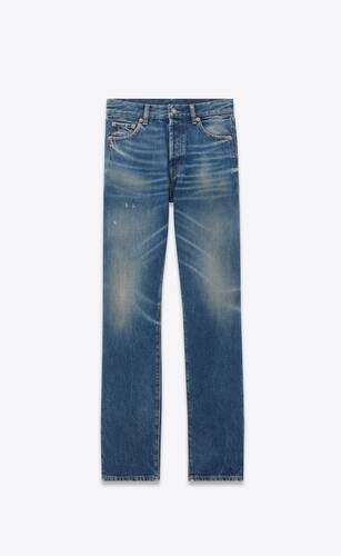 straight-leg jeans in deauville beach blue denim